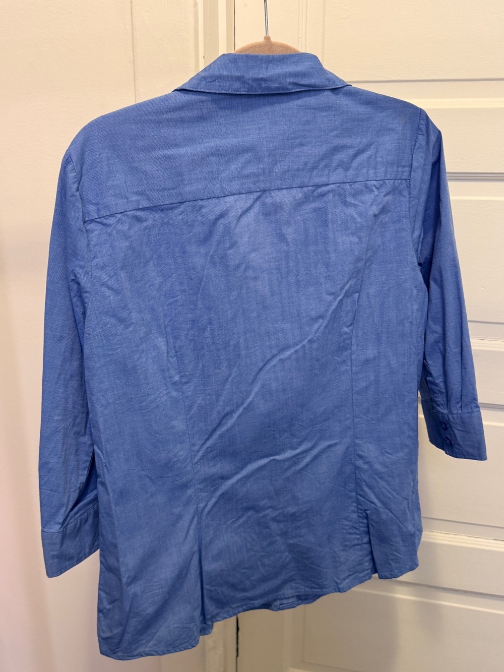 croft & barrow Periwinkle Button-Front Blouse - Picture 5 of 5